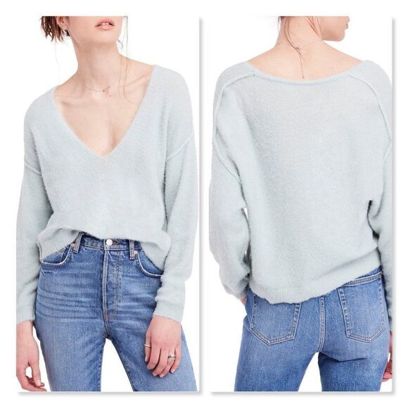 Free People Princess Sweater sz Small in Mint - Picture 1 of 8